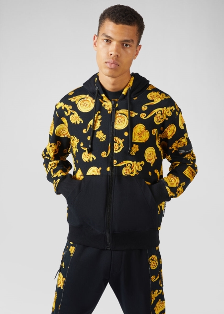 Versace Baroque Print Hoodie Herr - 260573JCE